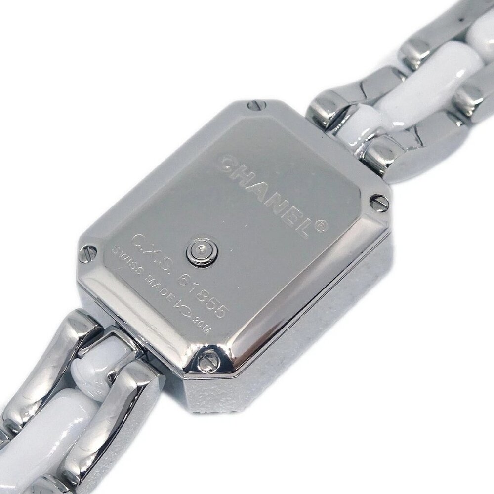 Chanel Premiere H2132 Quartz Watch Ceramic SS Diamond 124343 - Picture 6 of 9